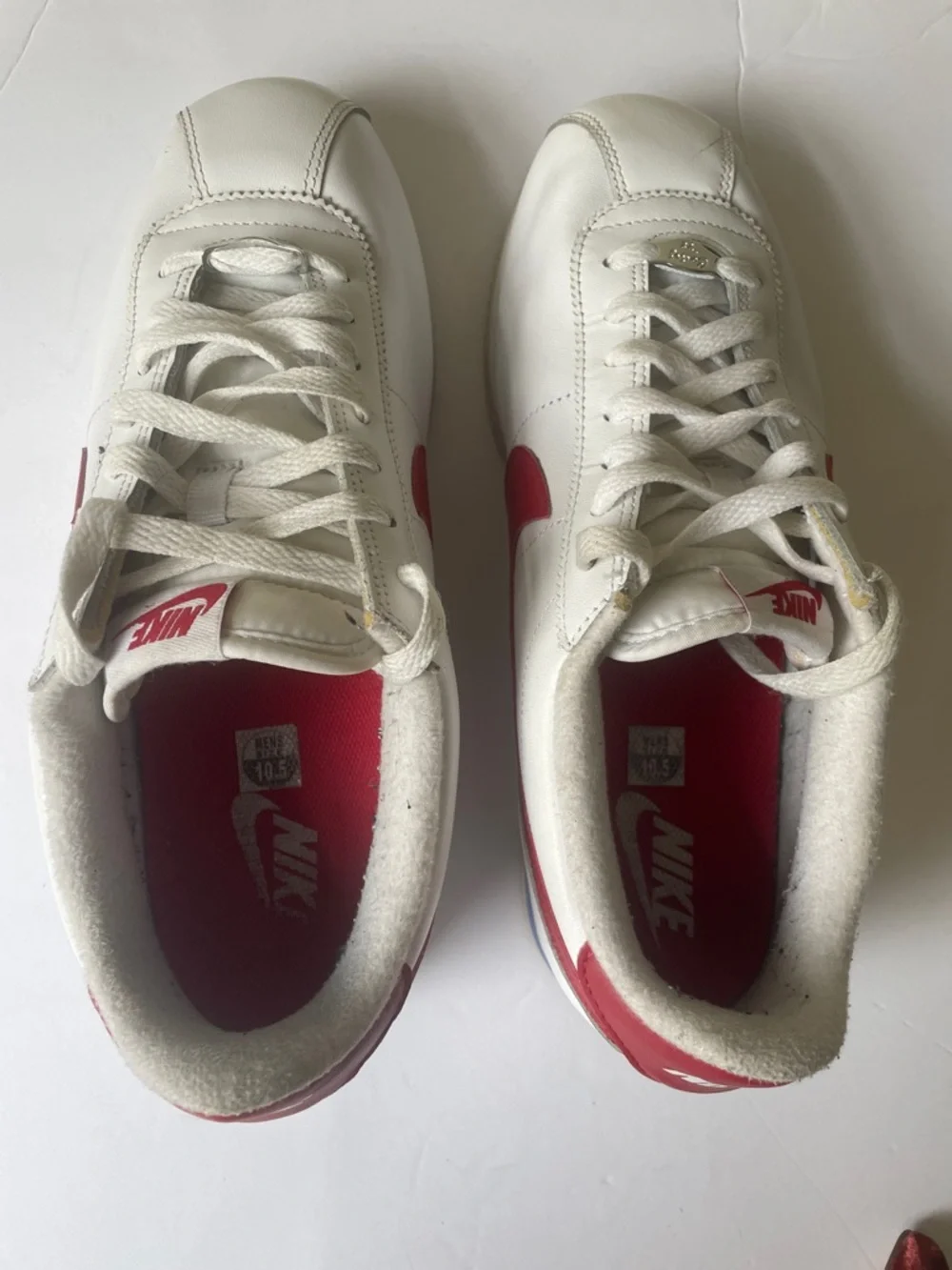 Nike Cortez SE Basic Leather OG Forrest Gump White Varsity Red 882254-164 10.5
